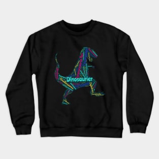 Lesen lernen mit einem T-Rex Dinosaurierer Crewneck Sweatshirt